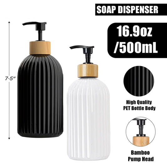 500ml Strip Soap Dispenser With Bamboo Pump