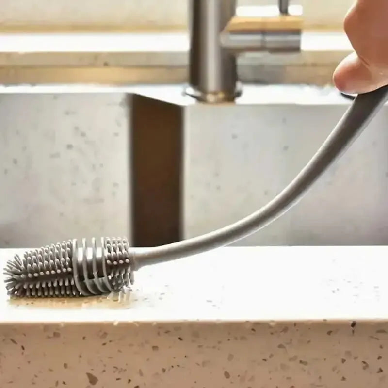 Long Handle Silicone Bottle Brush