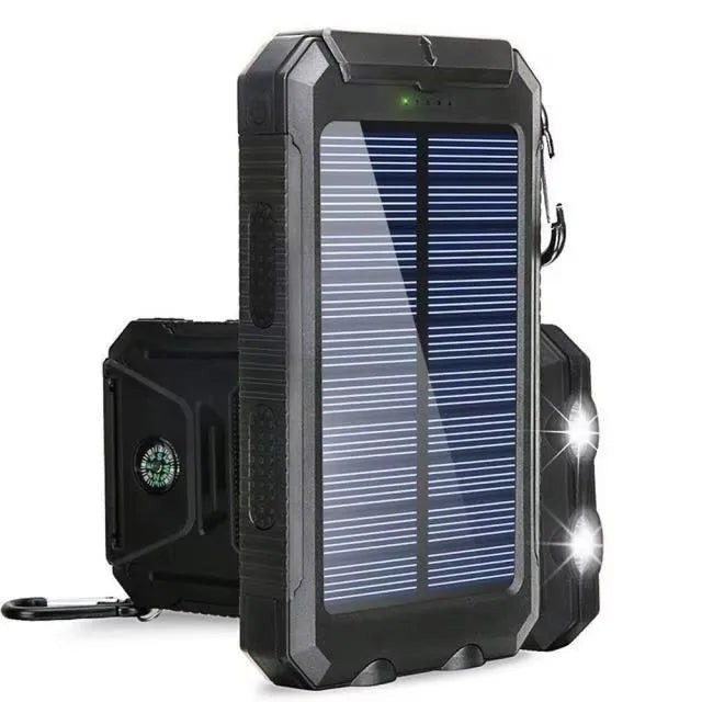 80000mAh Solar Power Bank with LED Flashlight