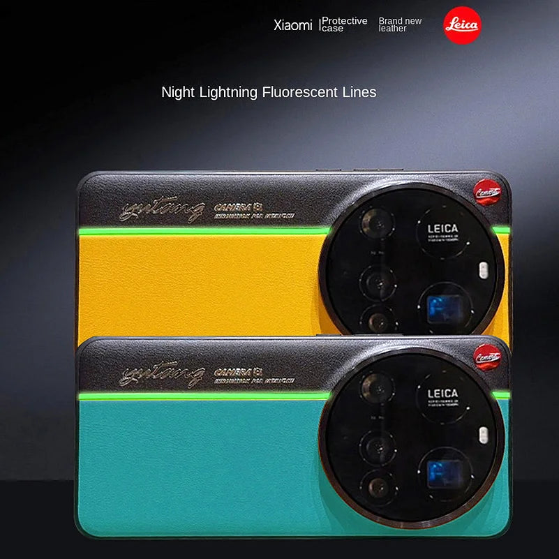 Night Lightning Fluorescent Leather Case For Xiaomi