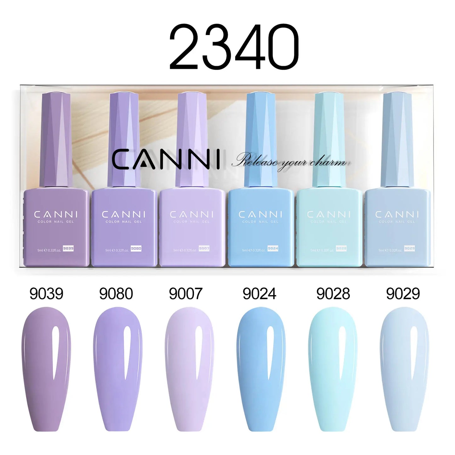 2/6pcs/kit CANNI HEMA FREE Nail Gel Polish Kit Semi Permanent