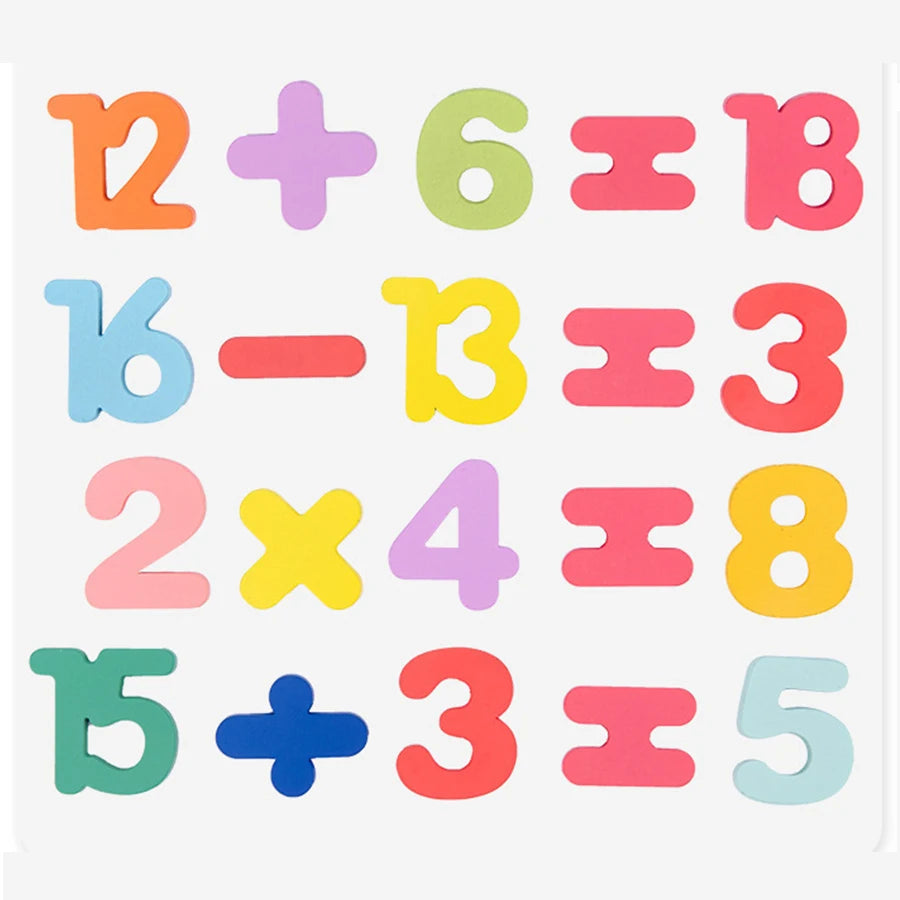 Colorful Alphabet Number Shape Matching Game