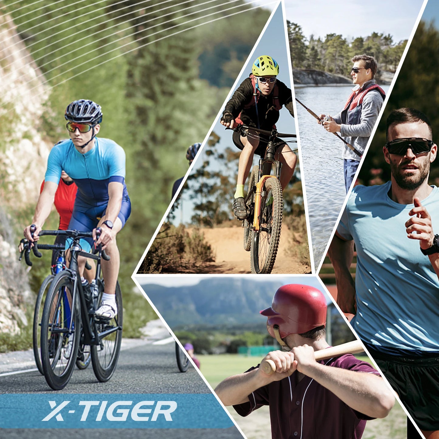 X-TIGER Adult Polarized Cycling Glasses