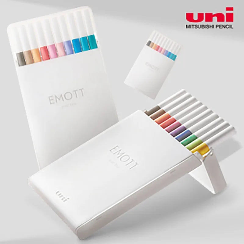 5pc Uni EMOTT Fiber Marker Pen water-based