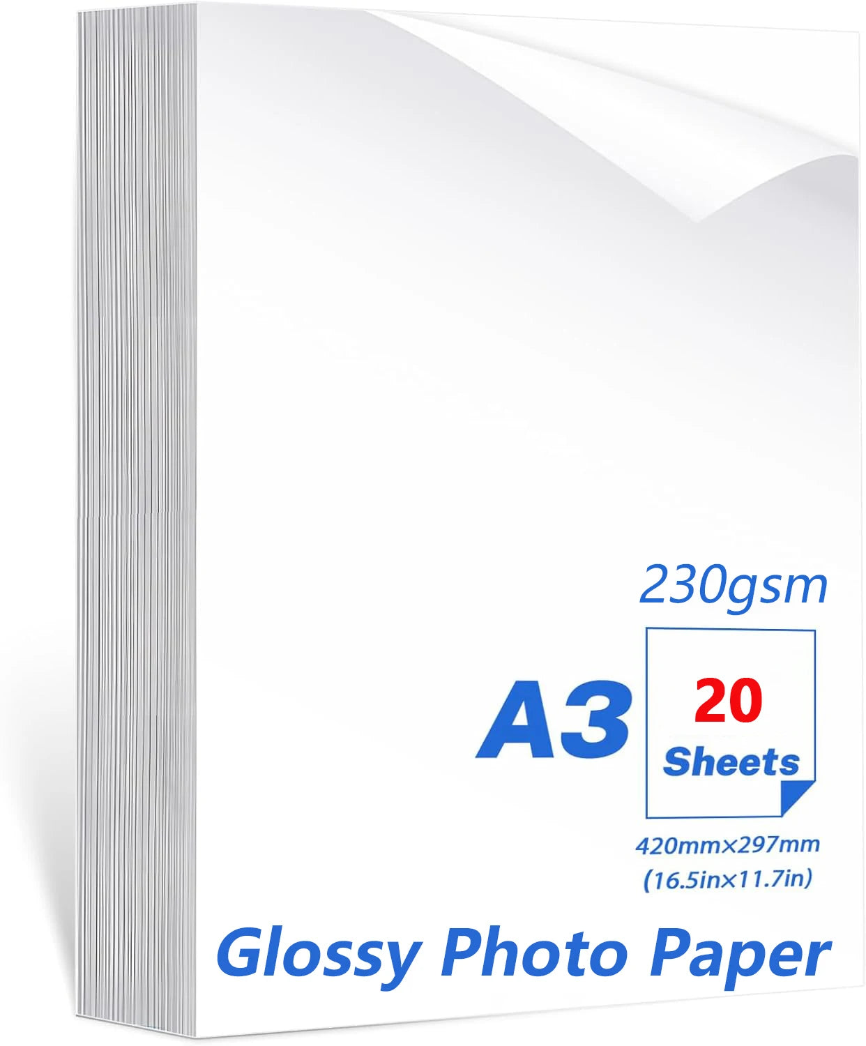 Glossy Inkjet Photo Paper – 230gsm (20 Sheets)