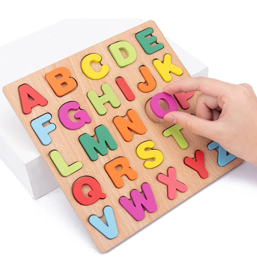 Colorful Alphabet Number Shape Matching Game