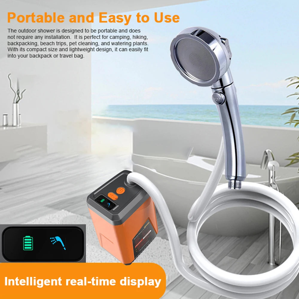 Portable Camping Rechargeable Battery Shower Pump