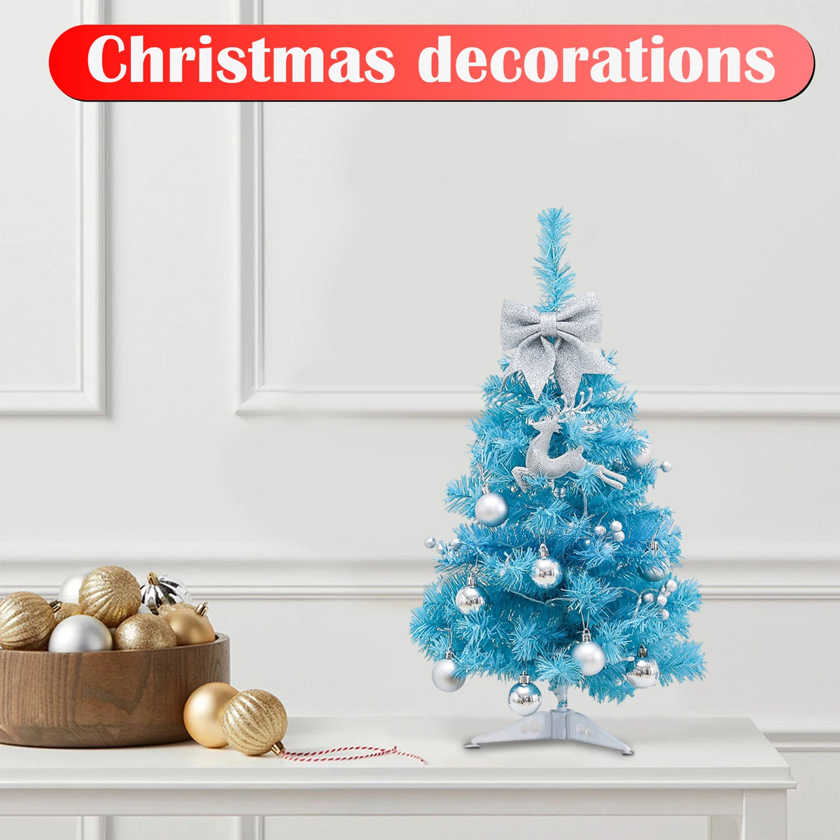 45cm Blue LED Christmas Tree
