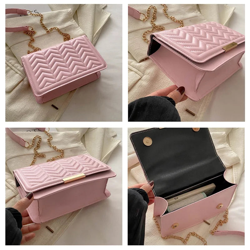 Striped Women's Shoulder Bag