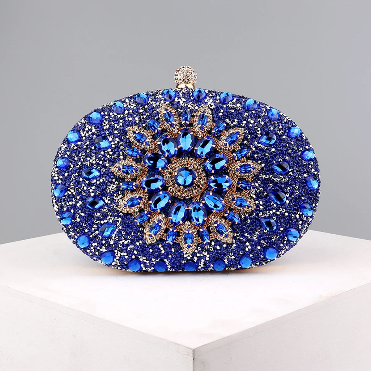 Flower Rhinestones Evening Bag