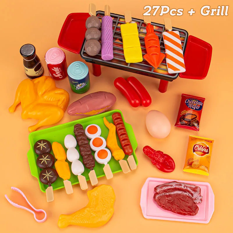 Mini Kitchen Pretend Play Toys Barbecue Set
