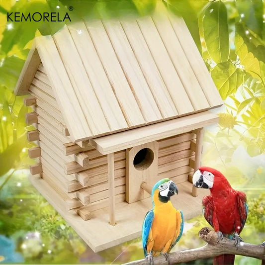 Natural Wooden Bird Nest Box