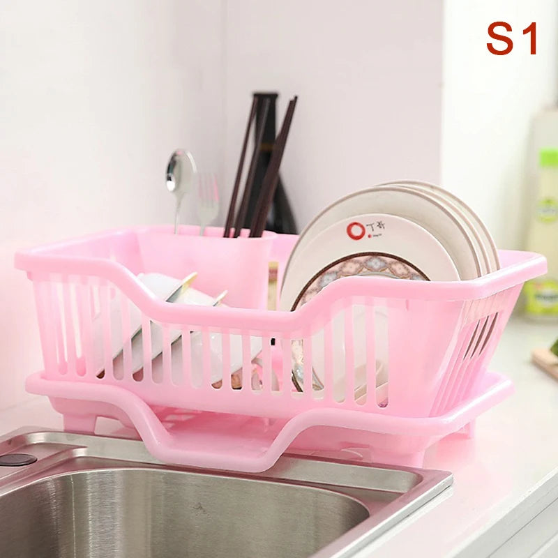 Kitchen Dish Drying Rack with Drain Board