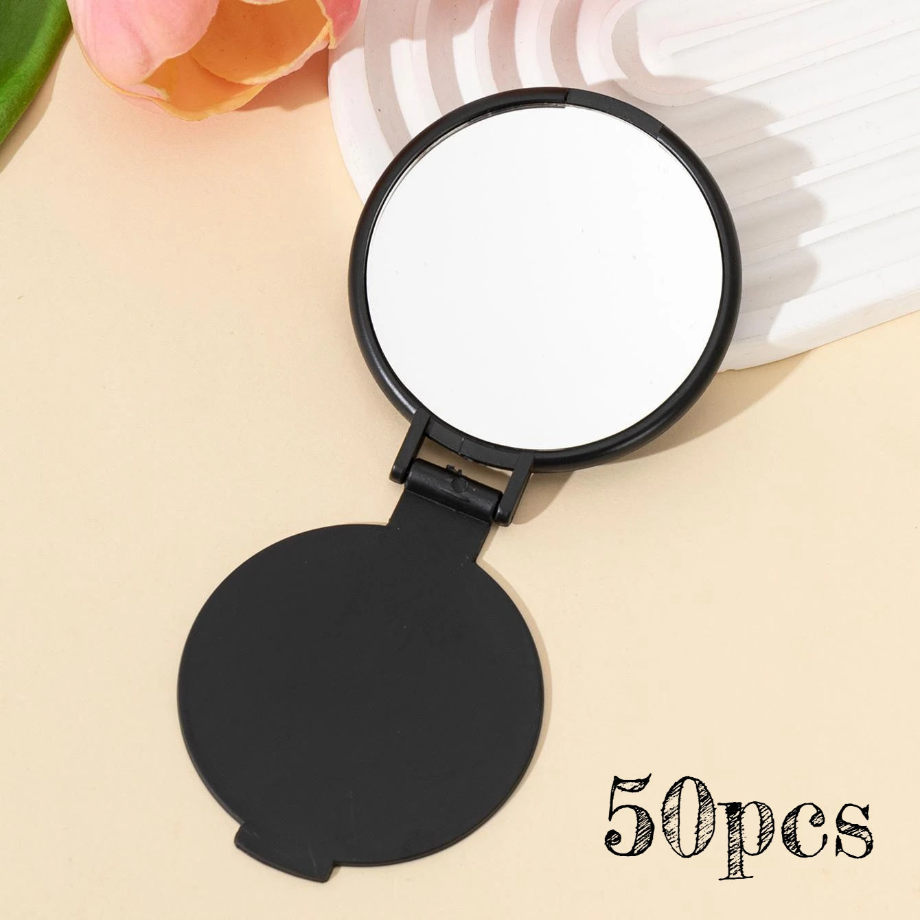 Mini Foldable Round Makeup Mirror