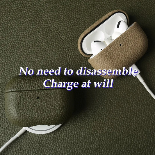 Genuine Leather AirPods Case