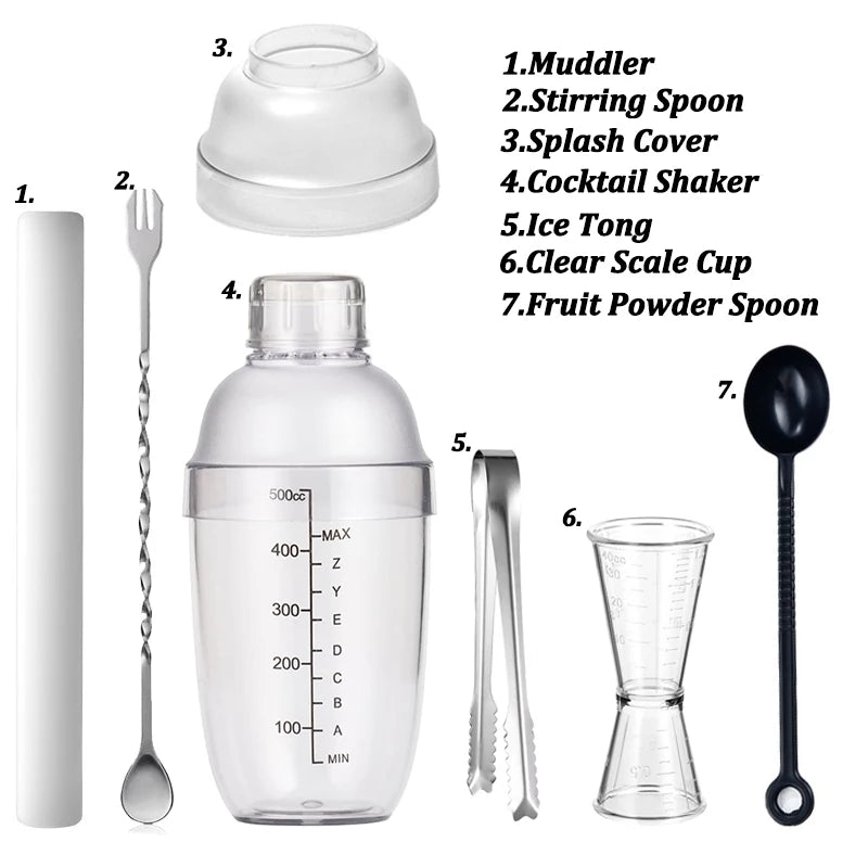 500ml Plastic Cocktail Shaker
