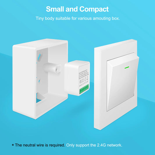 Mini WiFi Smart Switch Module 16A