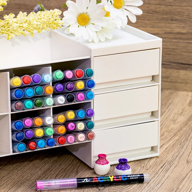 12/24/30 Colors Acrylic Marker Pens