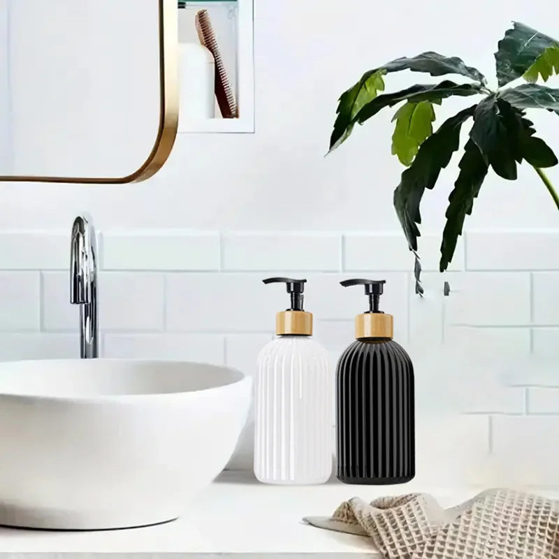 500ml Strip Soap Dispenser With Bamboo Pump