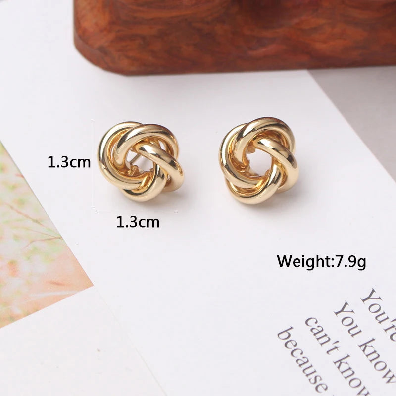Metal Stud Earrings