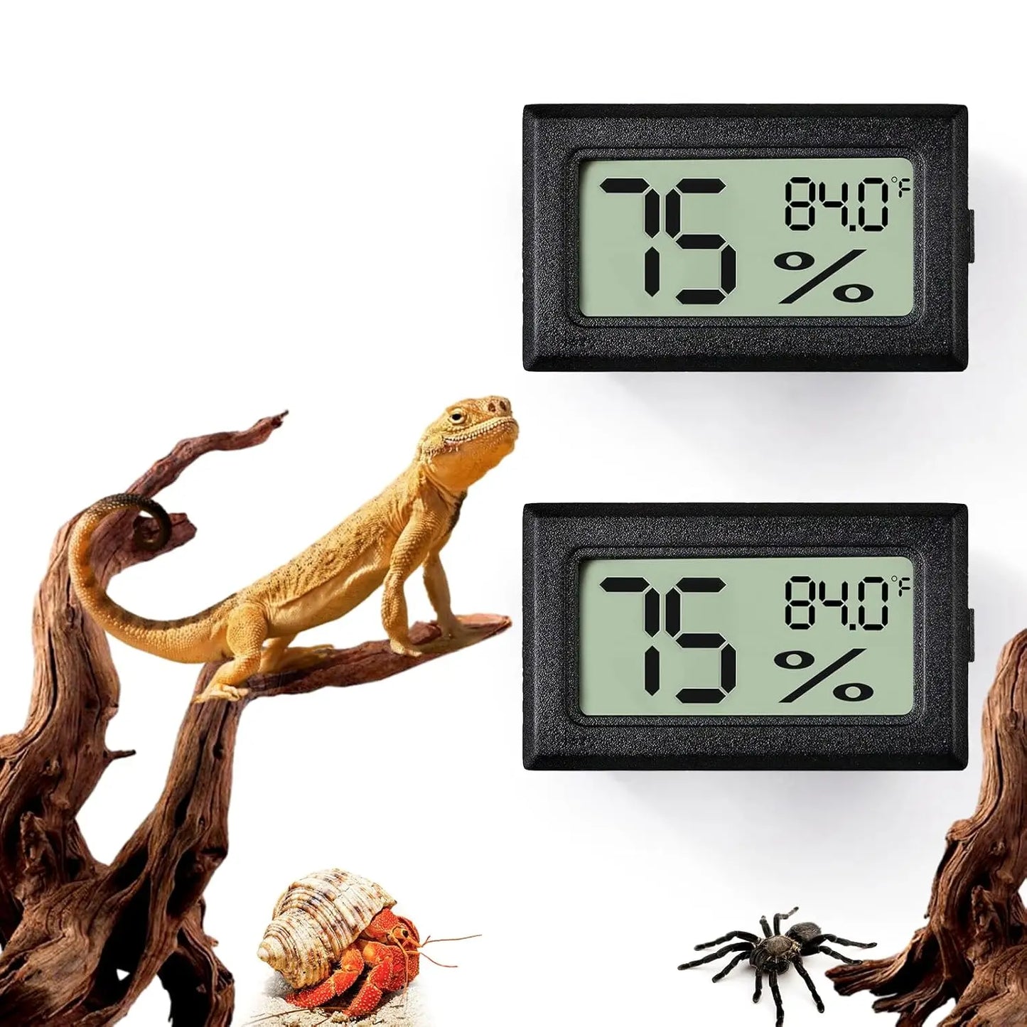 Reptile Thermometer & Humidity Gauge
