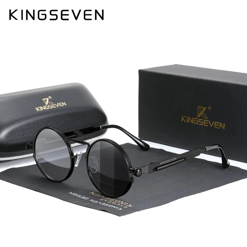 KINGSEVEN Round Sunglasses for Men