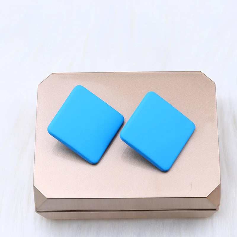 Acrylic Square Stud Earrings