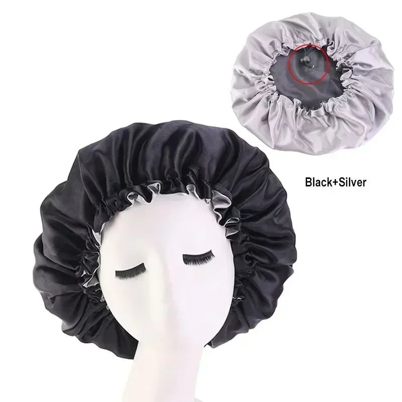 Reversible Satin Bonnet Hair Cap
