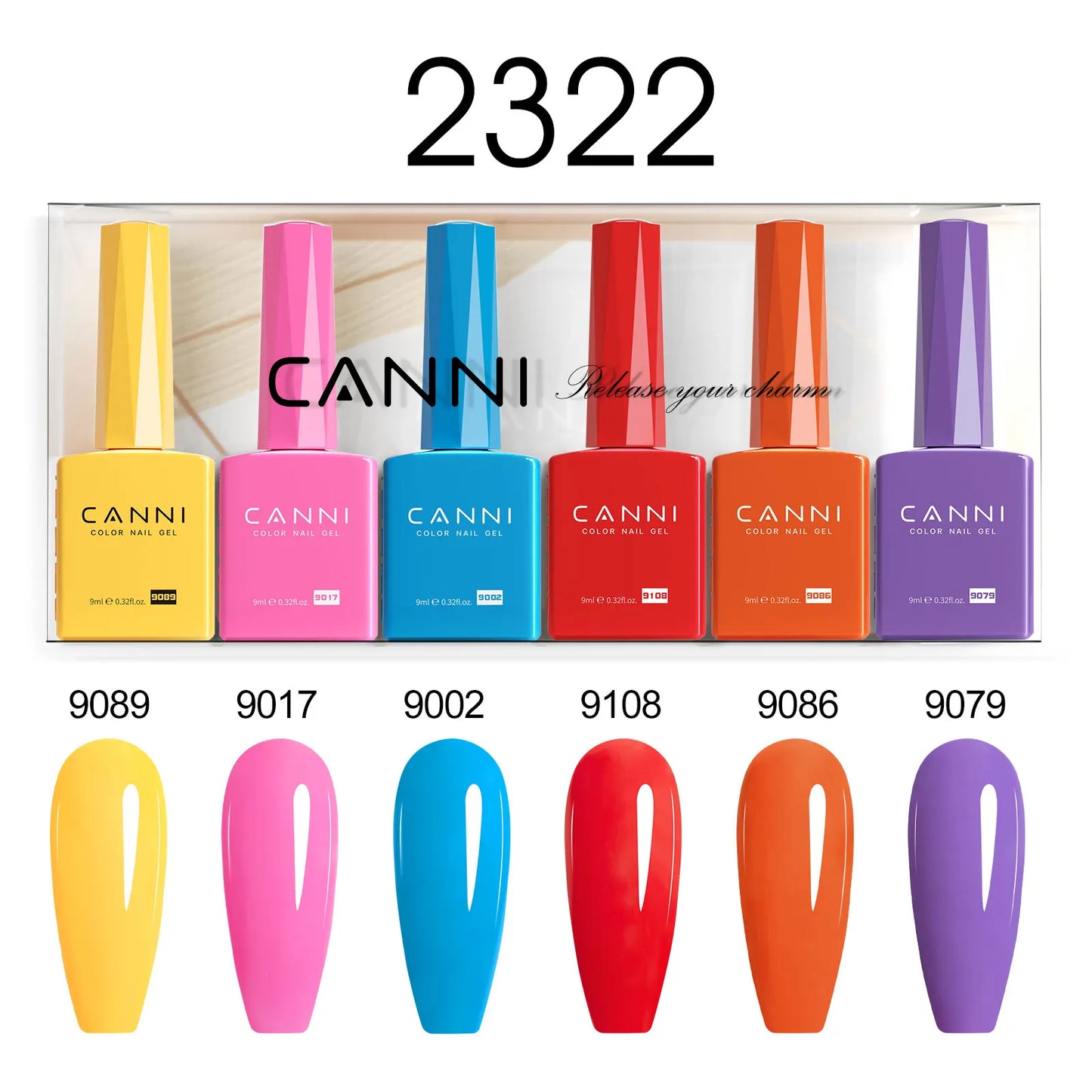 2/6pcs/kit CANNI HEMA FREE Nail Gel Polish Kit Semi Permanent