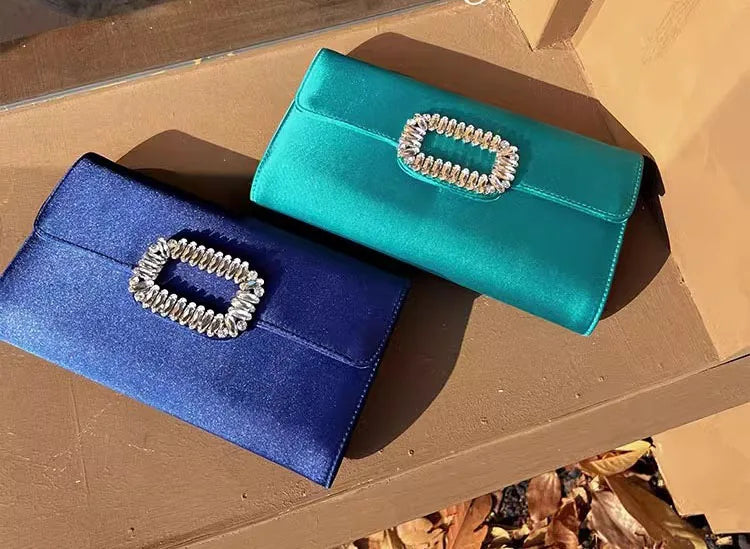 Satin Prom Evening Clutch Bag