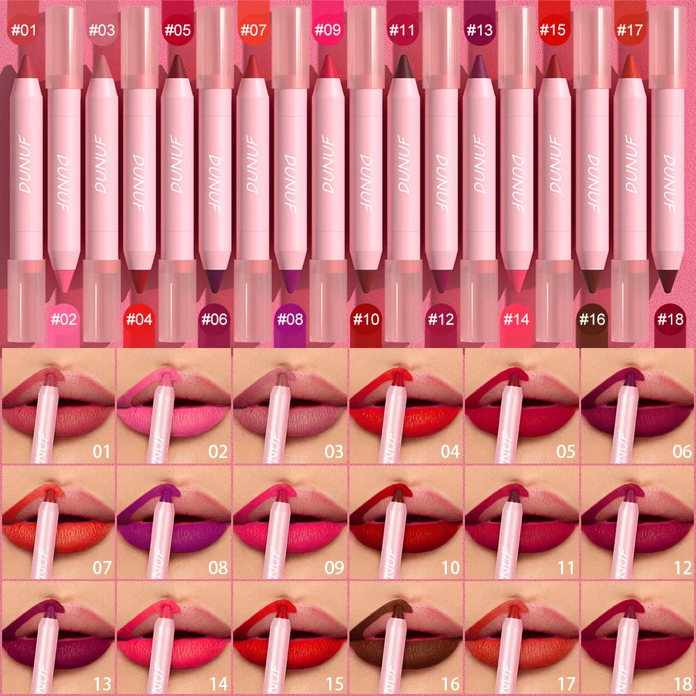 18-Colors Waterproof Lipstick Pencil