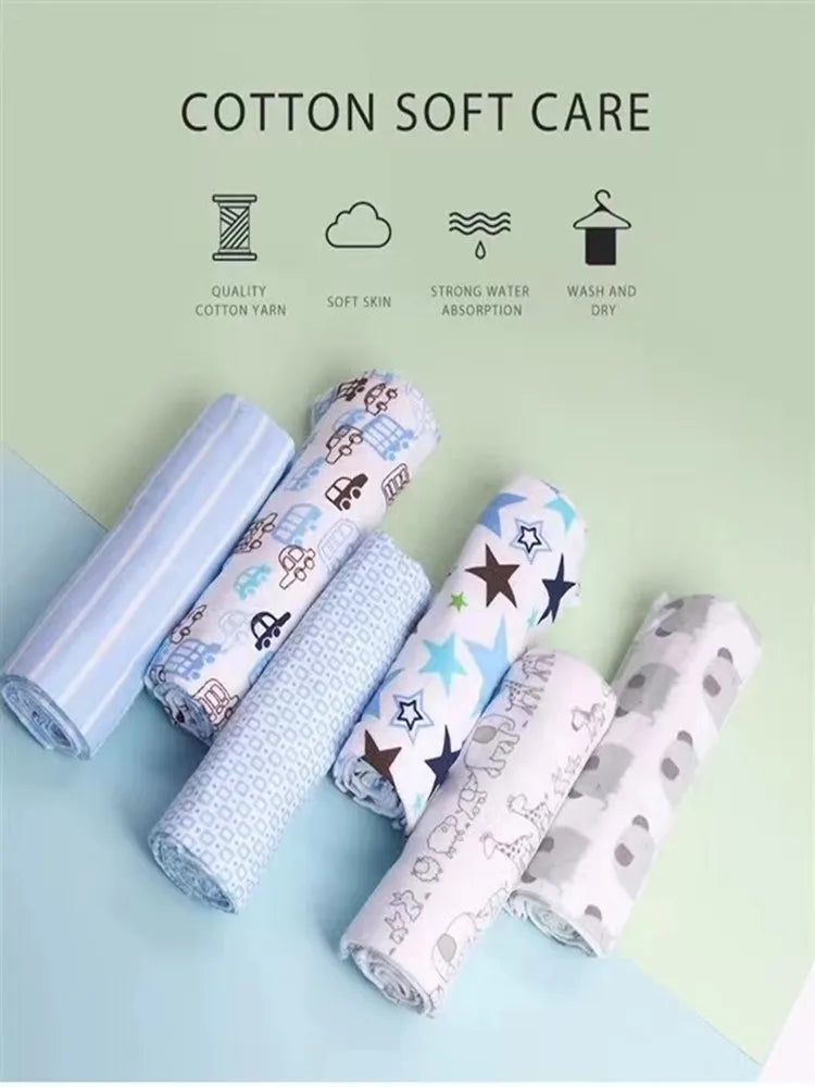 4Pcs/Pack 76x76cm 100% Cotton Flannel Diapers