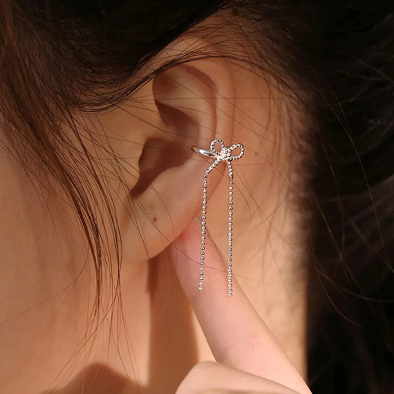 Luxury Exquisite Bow Ear Cuff Earrings