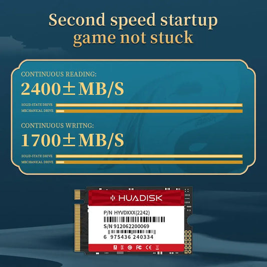 HUADISK M.2 NVMe PCIe 3.0 x4 SSD 2242 Internal Solid State Drive