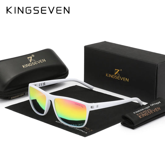 KINGSEVEN  Polarized Classic Square Sunglasses