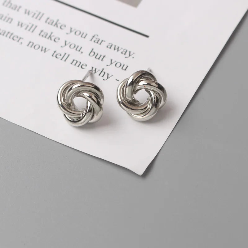 Metal Stud Earrings