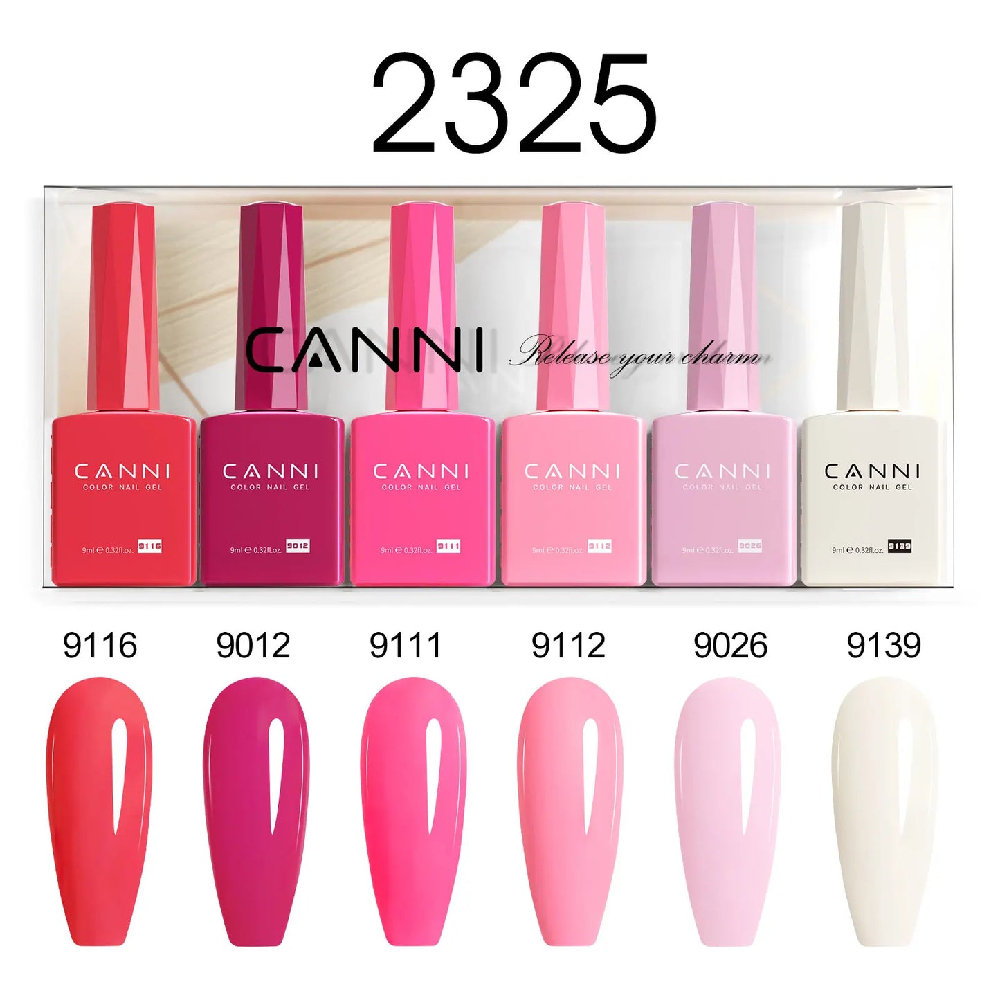2/6pcs/kit CANNI HEMA FREE Nail Gel Polish Kit Semi Permanent
