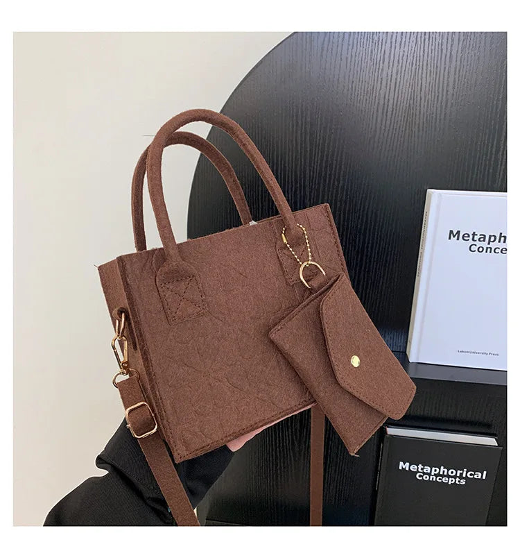 Shoulder Diagonal Two-Piece Bag