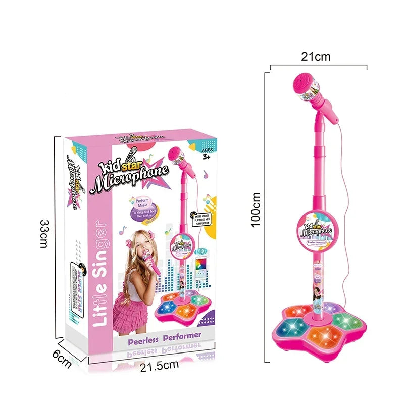 Kids Microphone Karaoke with Stand