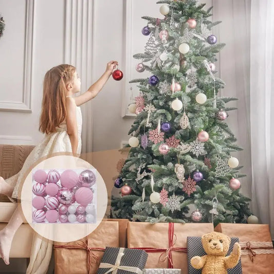 6-Piece Colourful Christmas Bauble Set