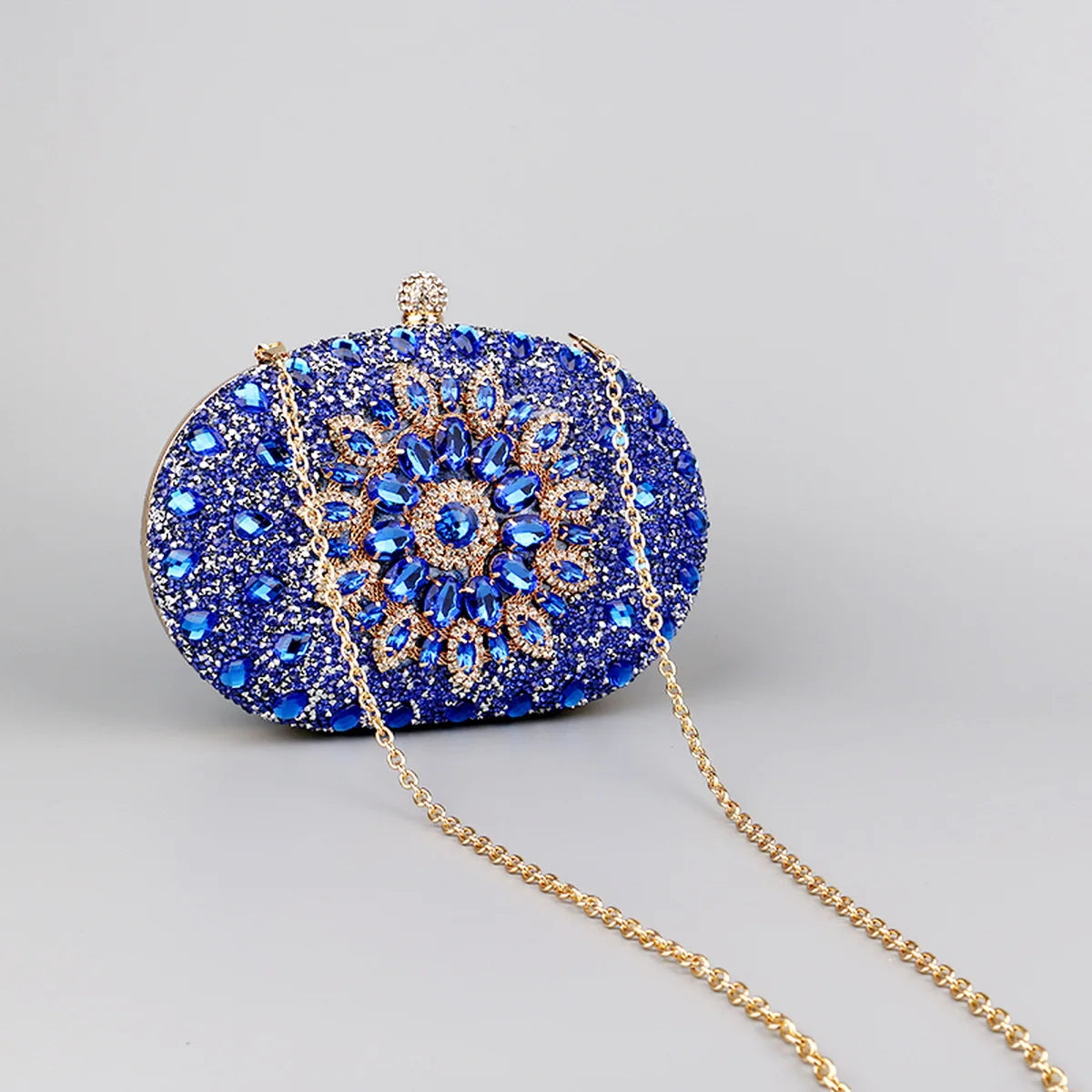 Flower Rhinestones Evening Bag