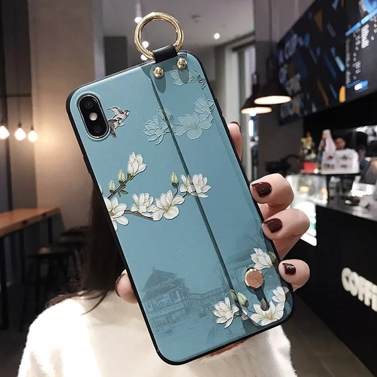 Soft TPU Wrist Strap Phone Case for Huawei
