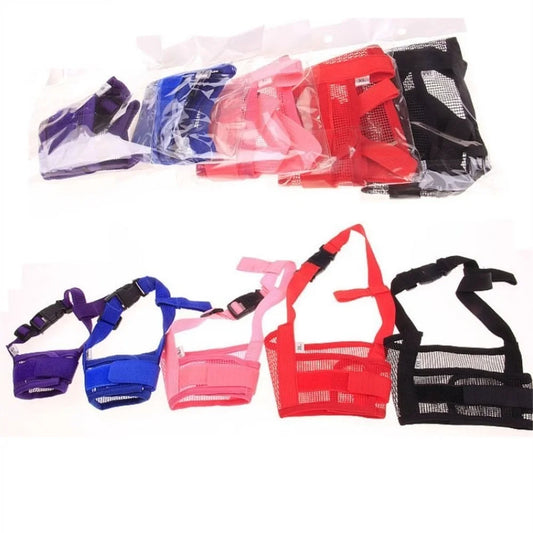 Adjustable Breathable Dog Mesh Muzzle