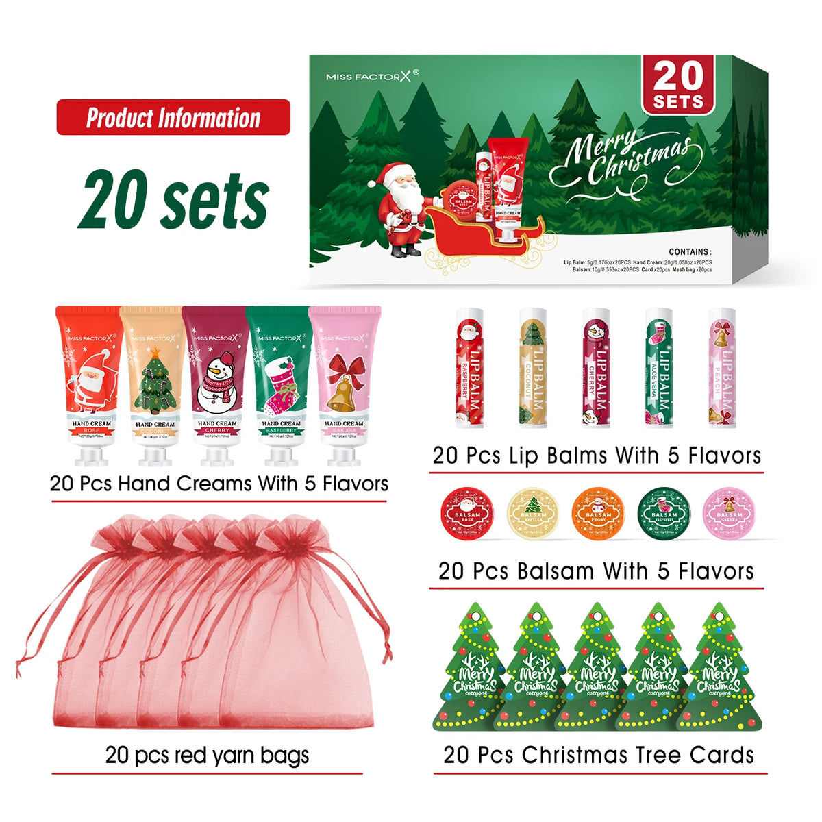 20-Piece Christmas Hand Care Gift Set