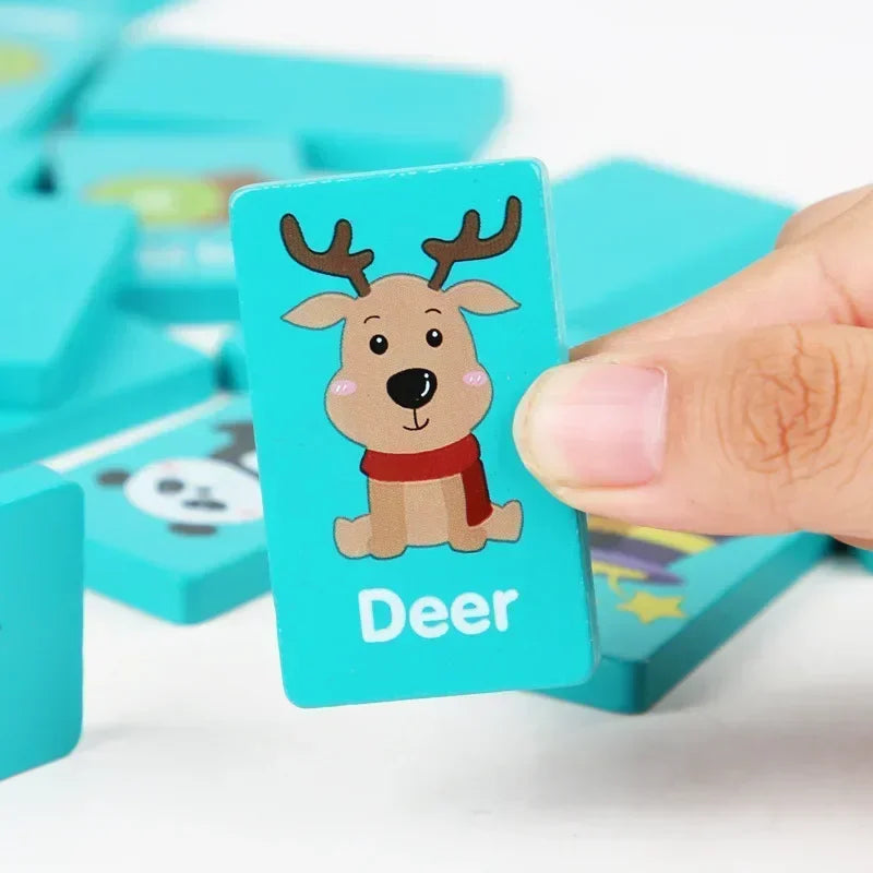 Children Hand Scratch Wooden Puzzle Toy