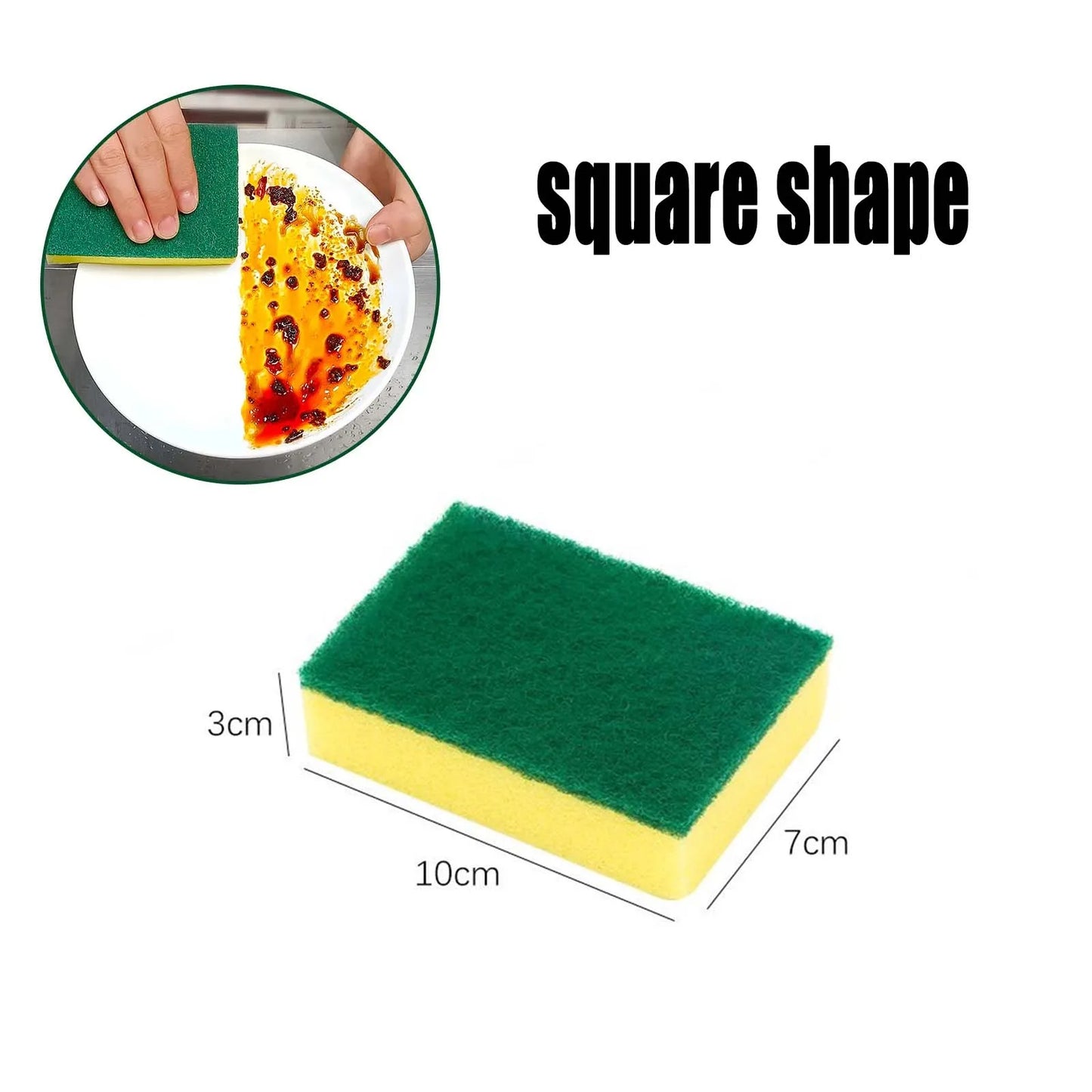 Double-Sided Kitchen Cleaning Sponge Set
