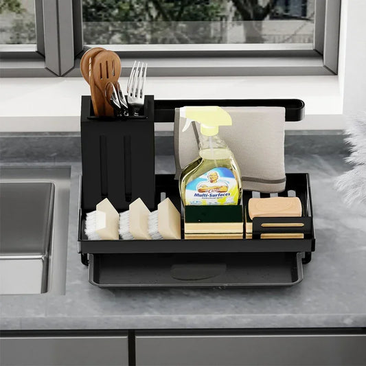 Stainless Steel Sink Sponge Holder Rack