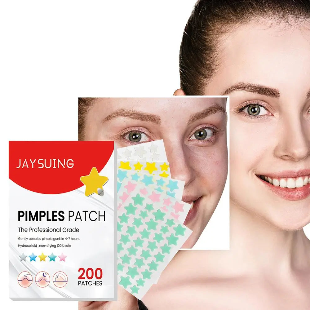 200Pcs Star Pimple Patch Acne Invisible Removal Stickers