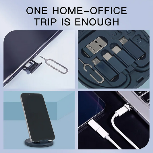 Multi-Connector USB Charging Adapter Kit with Storage Case