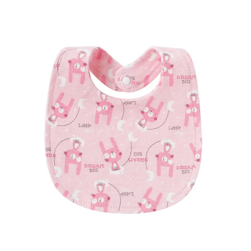 4 Pcs/lot Baby Bibs Double Layer